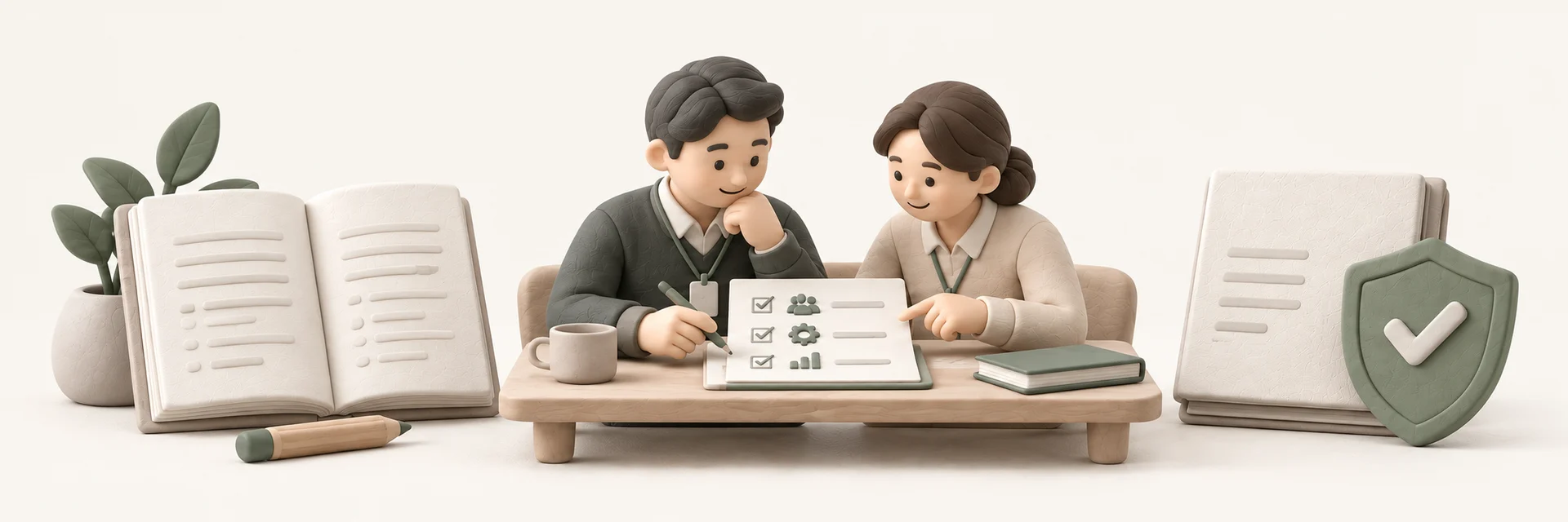 서울의 함께 배우는 성인들을 표현한 점토풍 AI 콘셉트 이미지. 실제 교육 장면이 아닙니다.